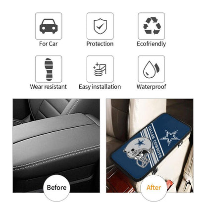 Car armrest box pad Dallas Cowboys Printed central armrest box elbow pad