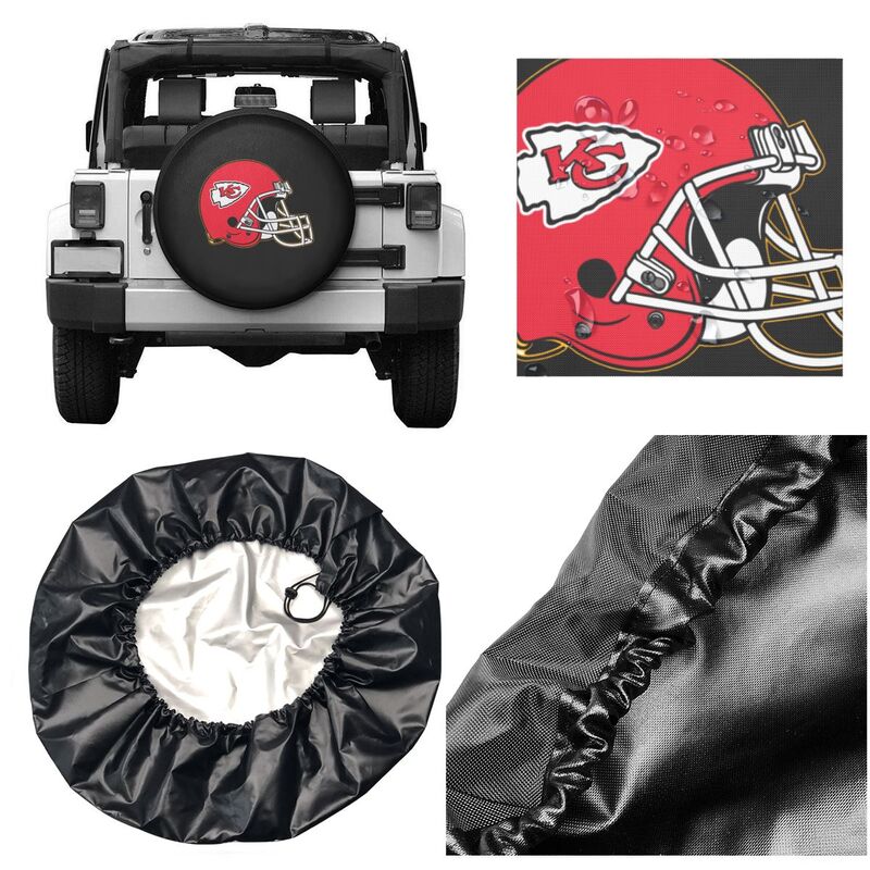Kansas City Chiefs Printing tire protection covers car sun protection tire protection cover
