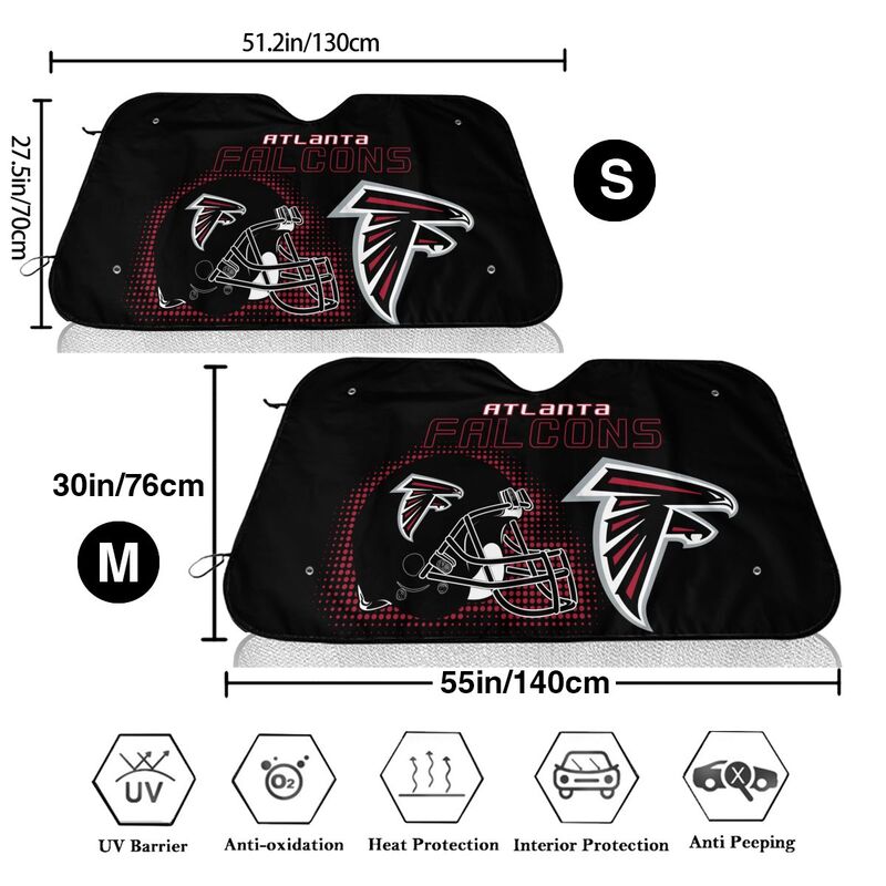 Atlanta Falcons Printing Car windshield sunshades is suitable car front windshield sunshades