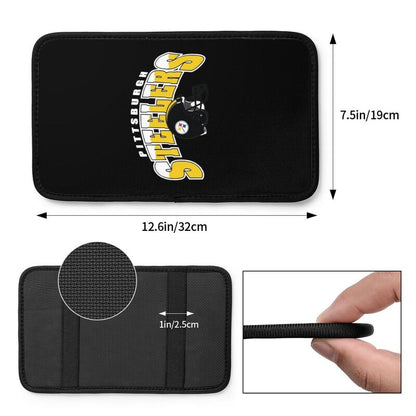 Car armrest box pad Pittsburgh Steelers 4 Printed central armrest box pad protective pad