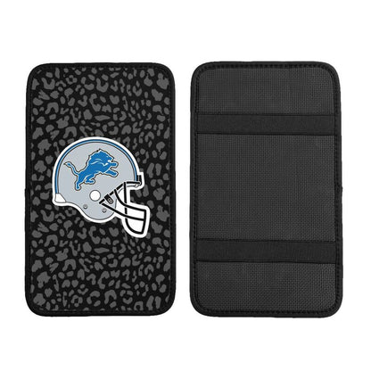 Detroit Lions 2 print Car handrail box cushion Personalized car armrest cover