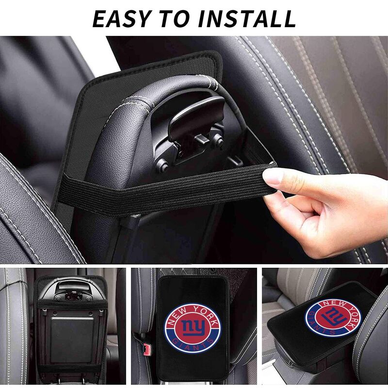 New York Giants print car armrest protective cover Car center console armrest pad