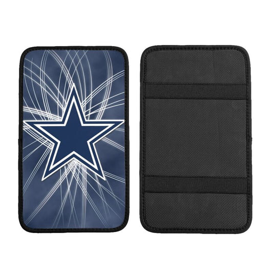 Car armrest box pad Dallas Cowboys 2 Printed central armrest box cushion protective pad