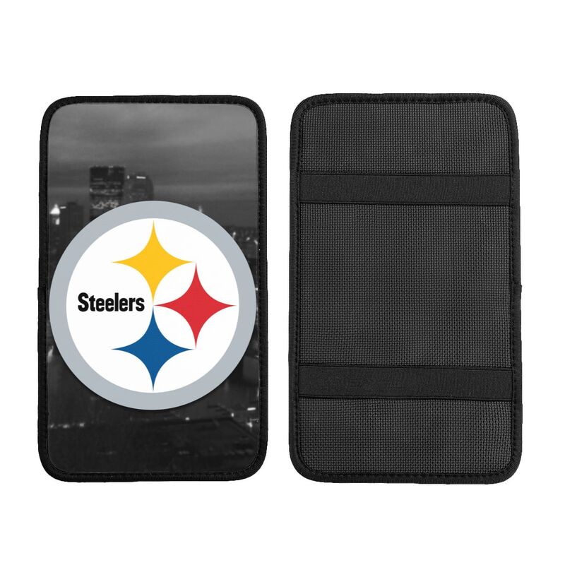 Car armrest box pad Pittsburgh Steelers 7 Printed central armrest box pad protective pad