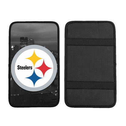 Car armrest box pad Pittsburgh Steelers 7 Printed central armrest box pad protective pad