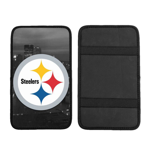 Car armrest box pad Pittsburgh Steelers 7 Printed central armrest box pad protective pad