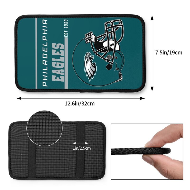 Philadelphia Eagles Print car armrest box cushion armrest protective cover
