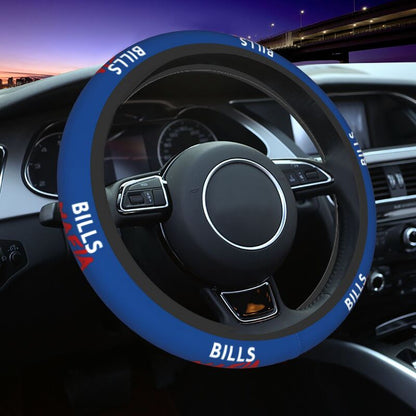 Buffalo Bills 3 Printed elastic steering wheel cover car steering wheel protective cover