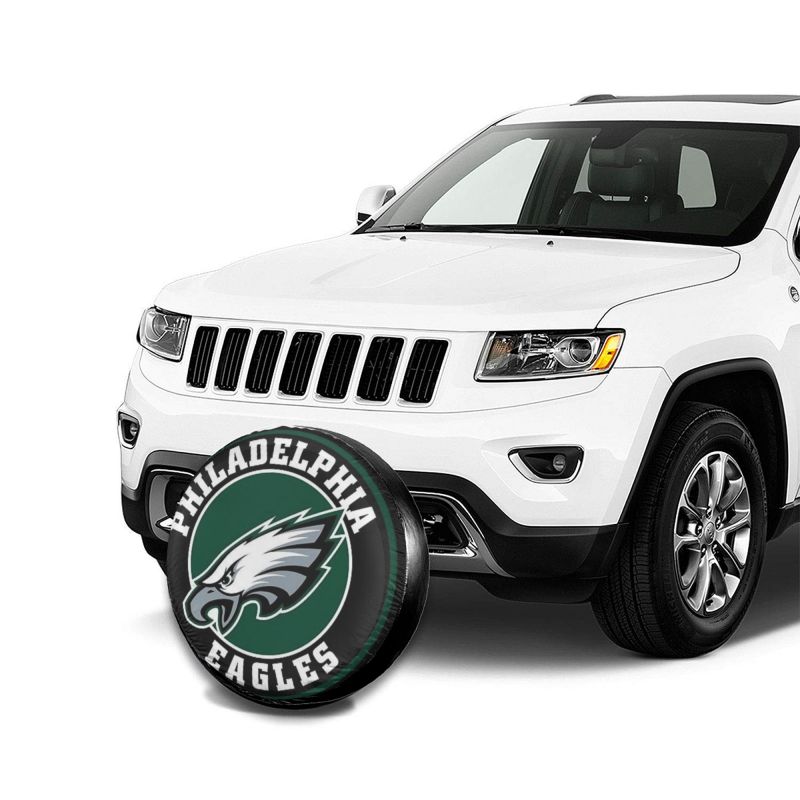 Philadelphia Eagles Printing car tire covers waterproof and dustproof protective covers