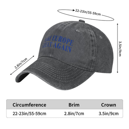 Make Europe Great Again Printed unisex baseball cap adjustable cap outdoor trucker hat veterans Gifts