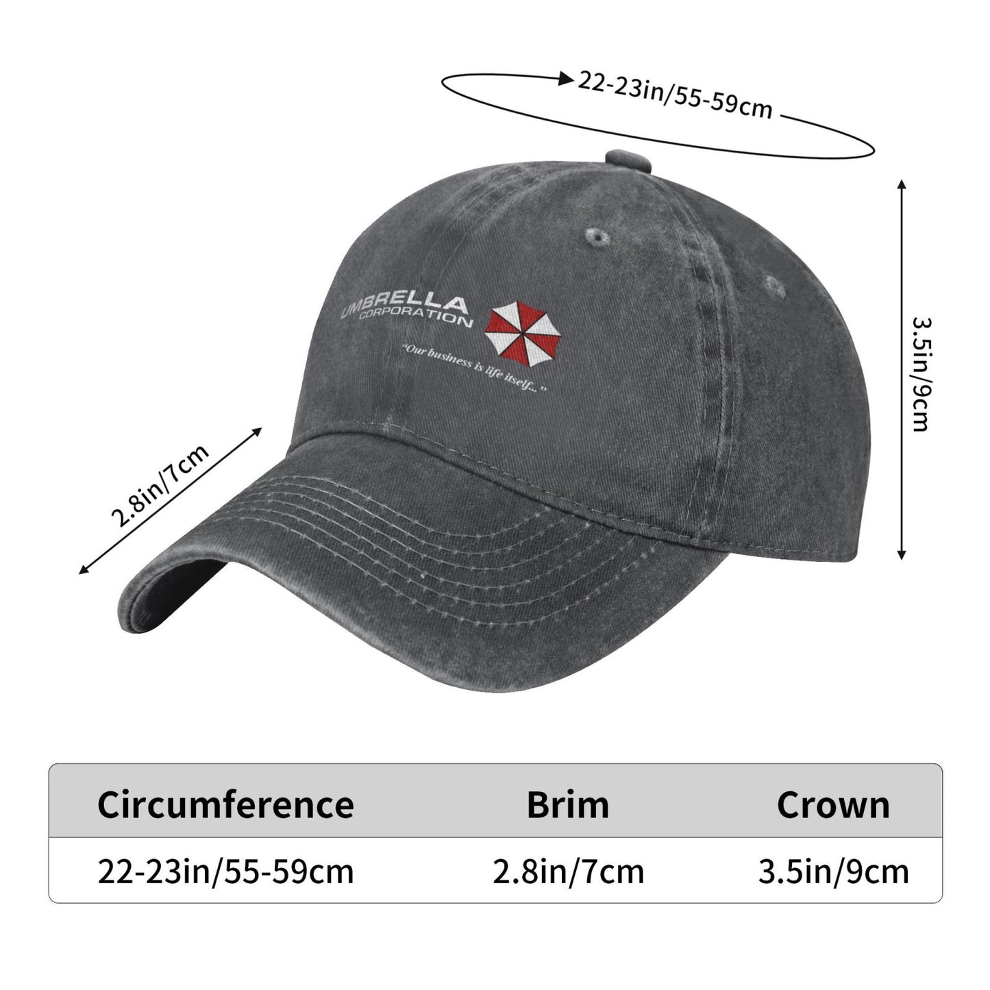 UMBRELLA CORPORATION Printed unisex baseball cap adjustable cap outdoor sun hats trucker hat