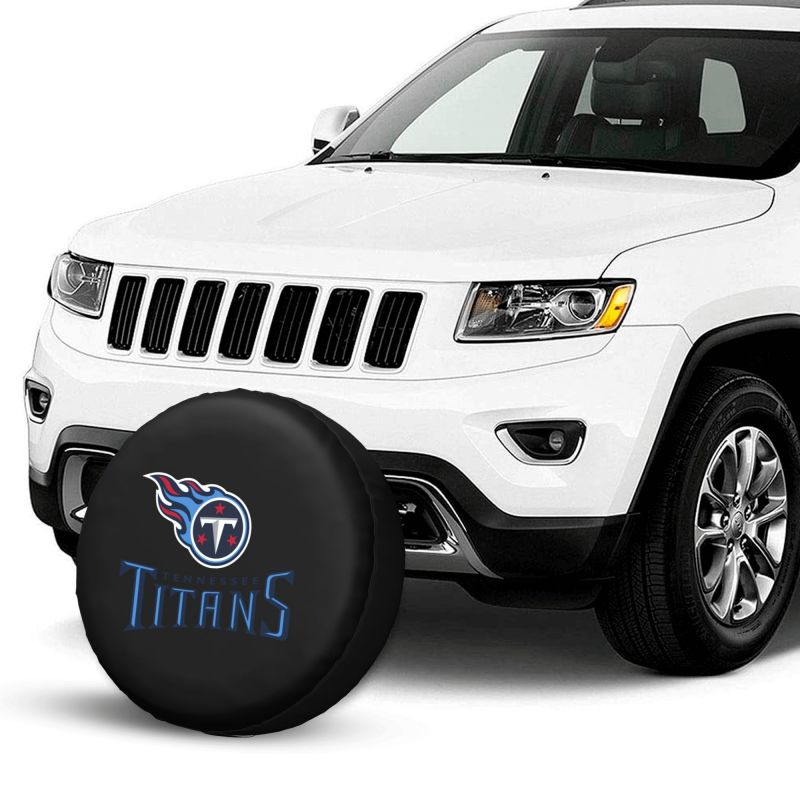 Tennessee Titans 2 Car tire protective cover waterproof and dustproof tire cover