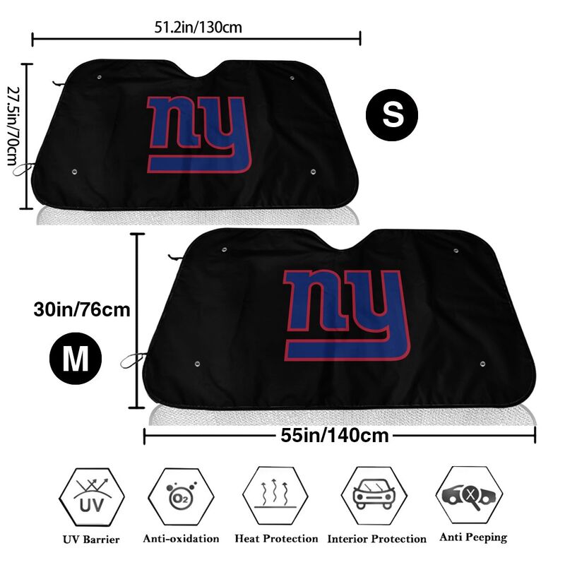 New York Giants Print is suitable for front Car windshield sunshades Car windshield sunshades