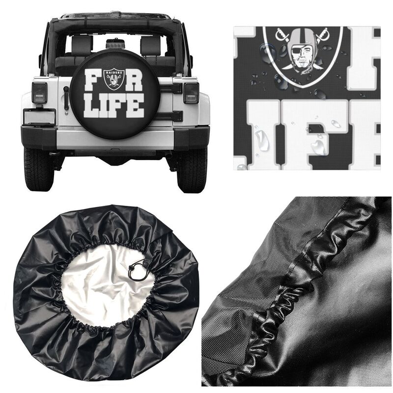 Las Vegas Raiders Printing tire protection cover car spare tire dust protection cover