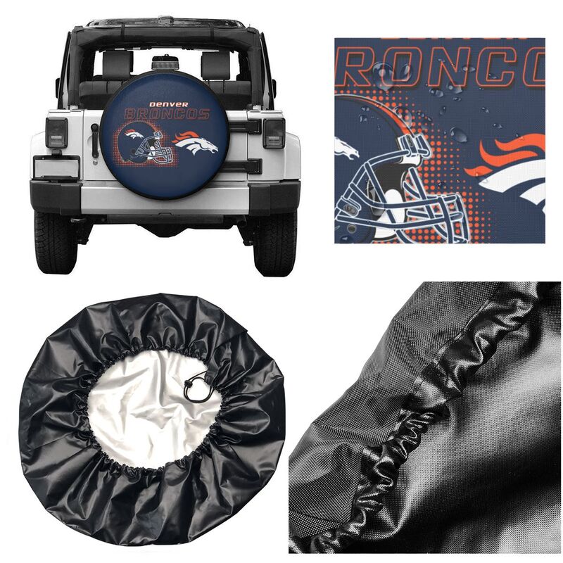 Denver Broncos Print car tire protection cover car spare tire dust protection covers