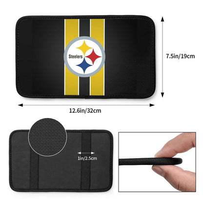 Car armrest box pad Pittsburgh Steelers 5 Printed central armrest box cushion protective pad