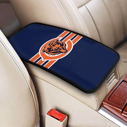 Car armrest box pad Chicago Bears 4 Printed central armrest box cushion protective pad