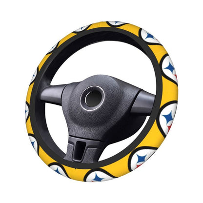 Pittsburgh Steelers 4 Printed breathable anti slip cover elastic steering wheel cover