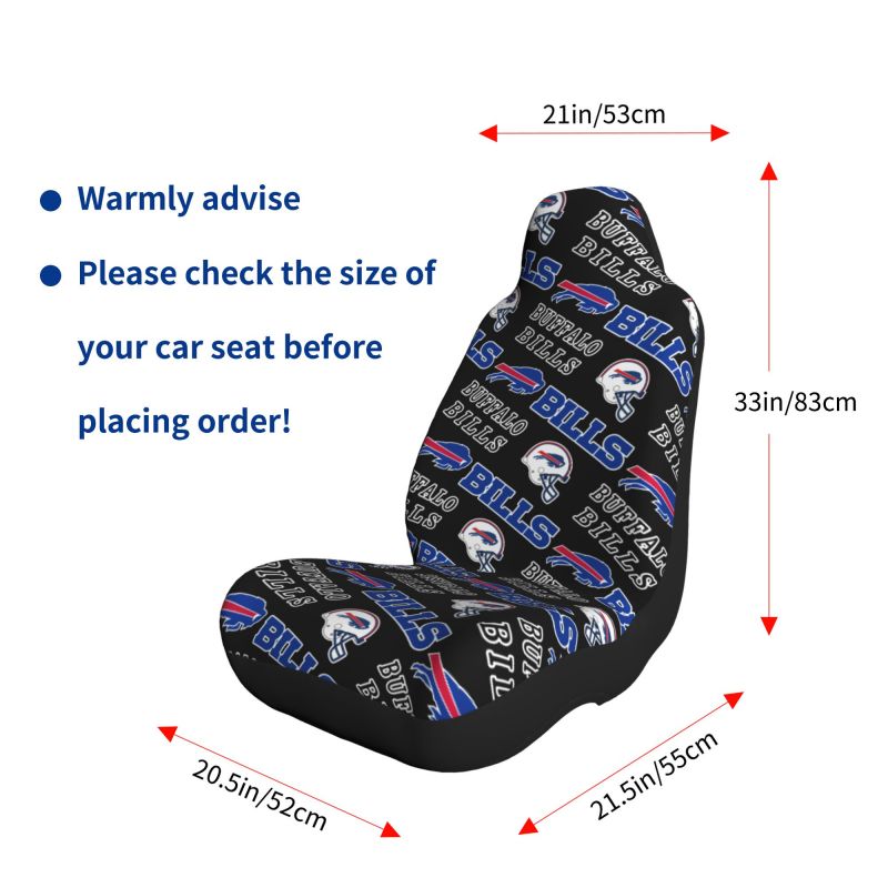Buffalo Bills 3 Printed seat dust protection cover car seat protective cover