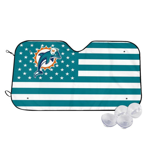 Miami Dolphins 2 Print Car windshield sunshades suitable for front Car windshield sunshades