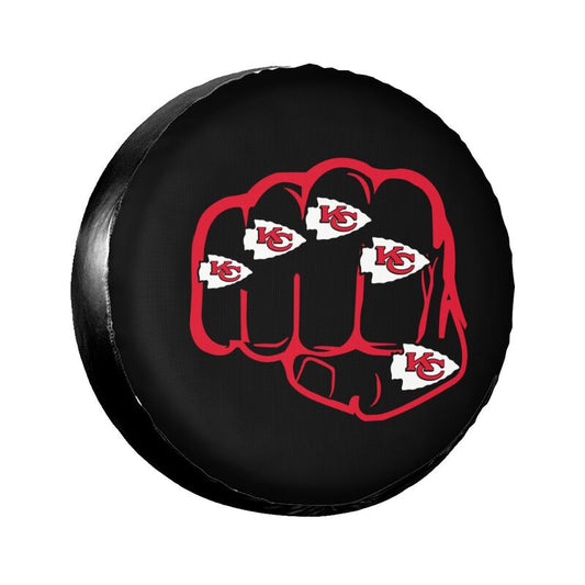 Kansas City Chiefs Print tire protection cover car spare tire dust protection covers