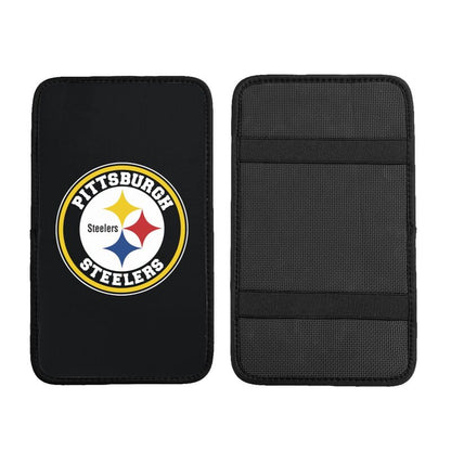 Car armrest box pad Pittsburgh Steelers 6 Printed central armrest box pad protective pad