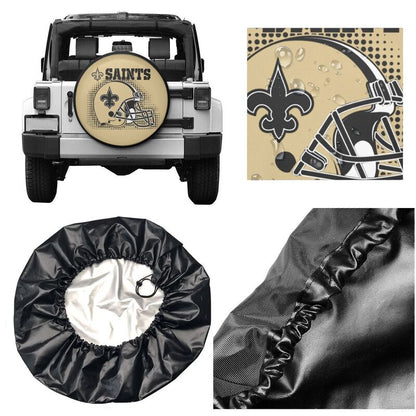 New Orleans Saints Printed tire protection cover car sun protection tire protection cover