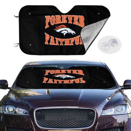 Denver Broncos Printing car multi size front windshield sunshade car windshield sunshade