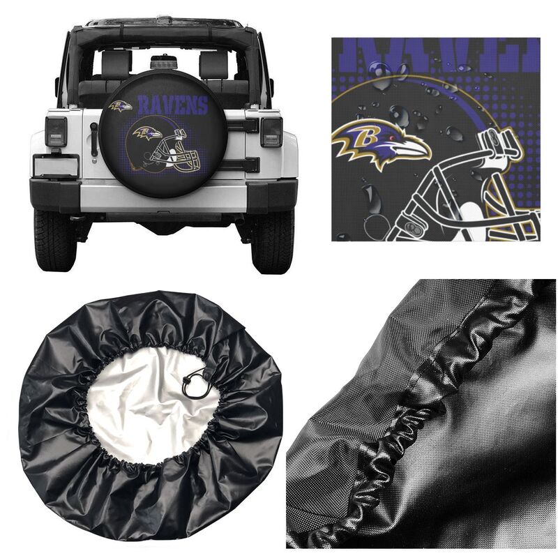 Baltimore Ravens Printed tire protection cover car sun protection tire protection cover