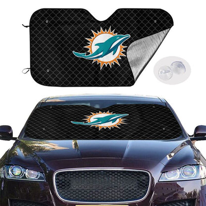 Miami Dolphins Print Car windshield sunshades is suitable front Car windshield sunshades