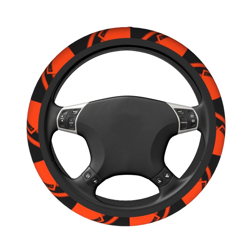 Cincinnati Bengals Printed breathable elastic steering wheel cover