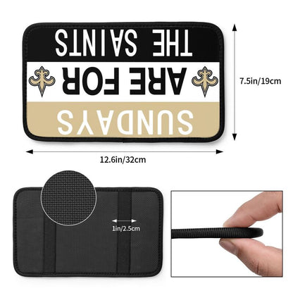 New Orleans Saints Personalized printed car armrest cover Car handrail box cushion