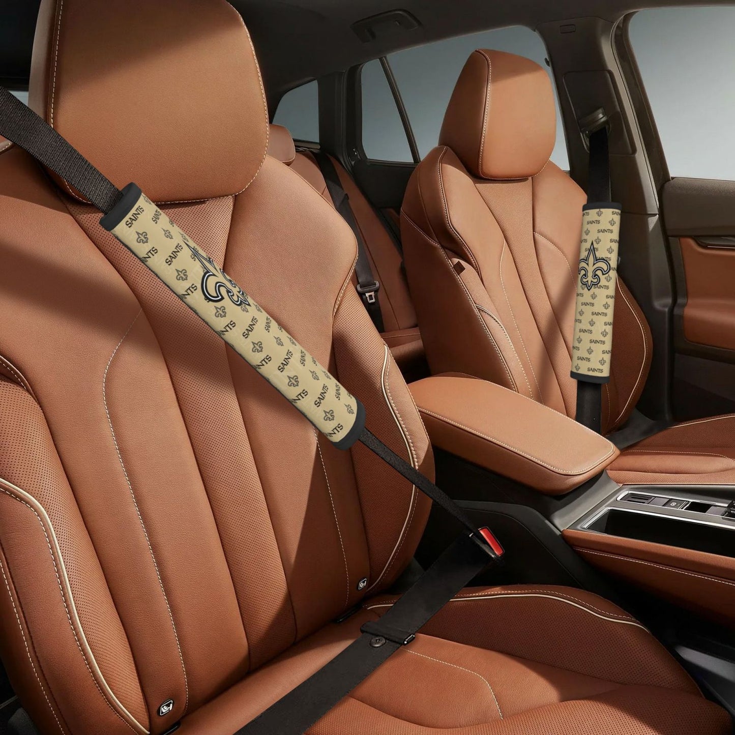 New Orleans Saints personalized seat belt protective cover Car seat belt protective cover