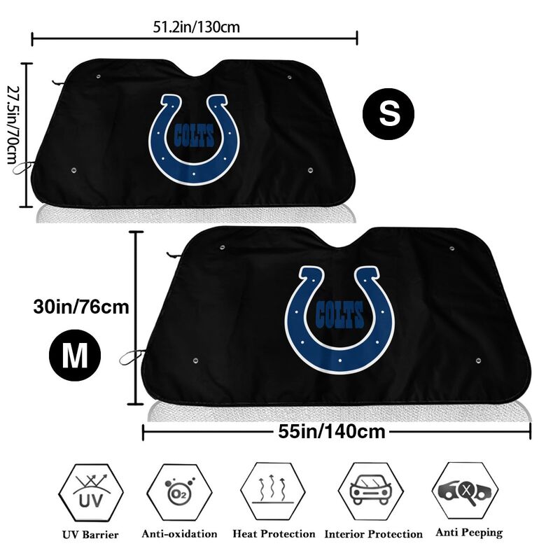 Indianapolis Colts 2 Printing suitable for front Car windshield sunshades Car windshield sunshades