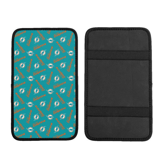 Miami Dolphins  Printed armrest protective cover car armrest box cushion