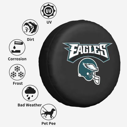 Philadelphia Eagles Car tire protection cover spare tire waterproof and dustproof cover