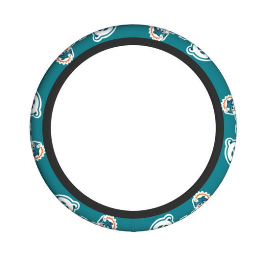 Miami Dolphins Printed car protective cover elastic steering wheel cover