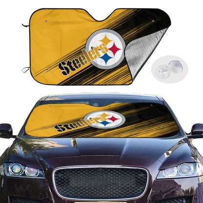 Pittsburgh Steelers Print car windshield sunshade panel car windshield sunshade cover multiple sizes