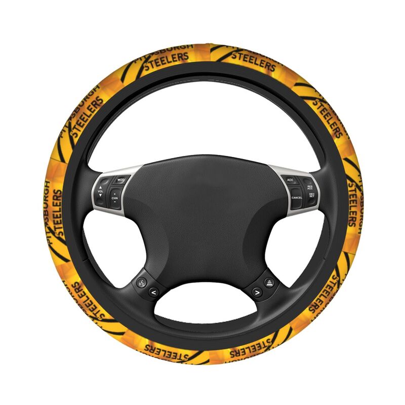 Pittsburgh Steelers 7 Printed breathable anti slip cover elastic steering wheel cover
