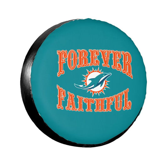 Miami Dolphins Printing car spare tire dust protection cover tire protection cover