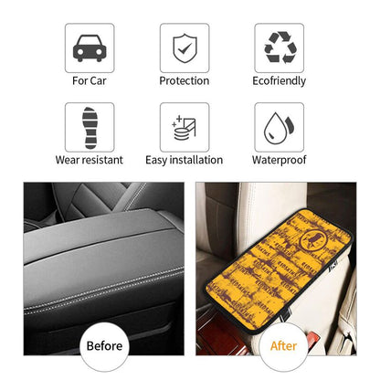 Washington Redskins print Car armrest box protective cover car center console armrest pad