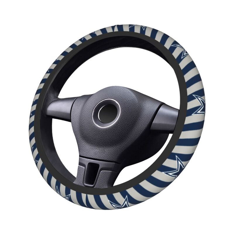 Dallas Cowboys 1 Printed breathable elastic steering wheel anti slip cover