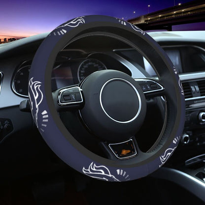 Denver Broncos 1 Printed breathable elastic steering wheel protective cover