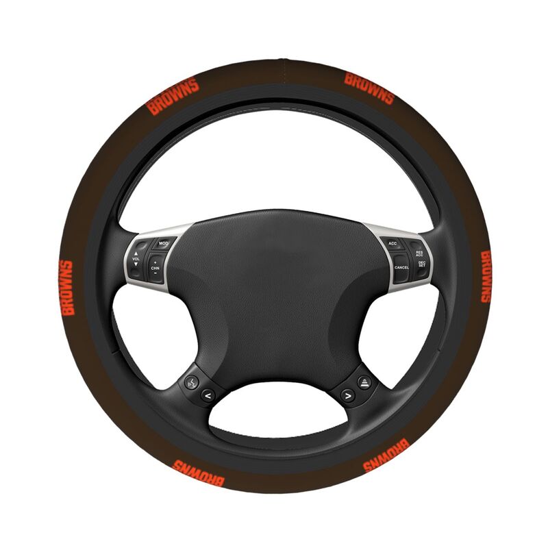 Cleveland Browns 1 Printed breathable elastic steering wheel cover