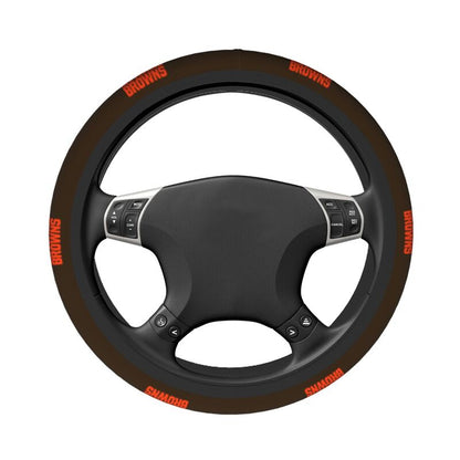Cleveland Browns 1 Printed breathable elastic steering wheel cover