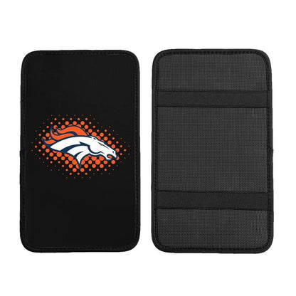 Denver Broncos Printed car armrest box cushion armrest protective cover