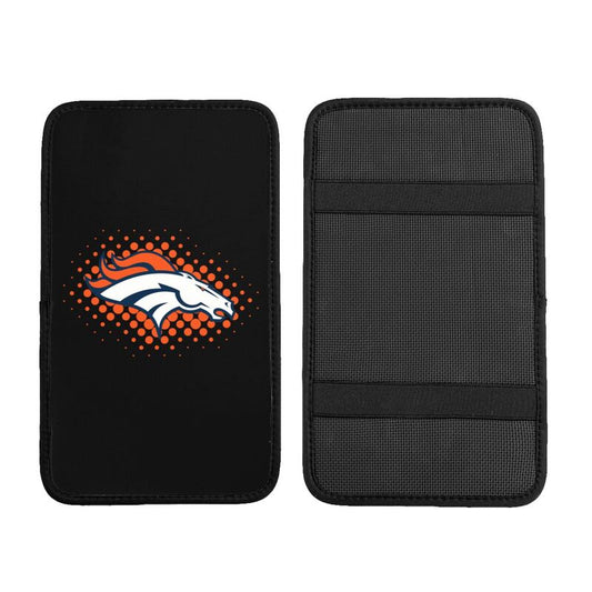 Denver Broncos Printed car armrest box cushion armrest protective cover