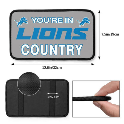 Detroit Lions Printed car armrest box pad elbow support pad