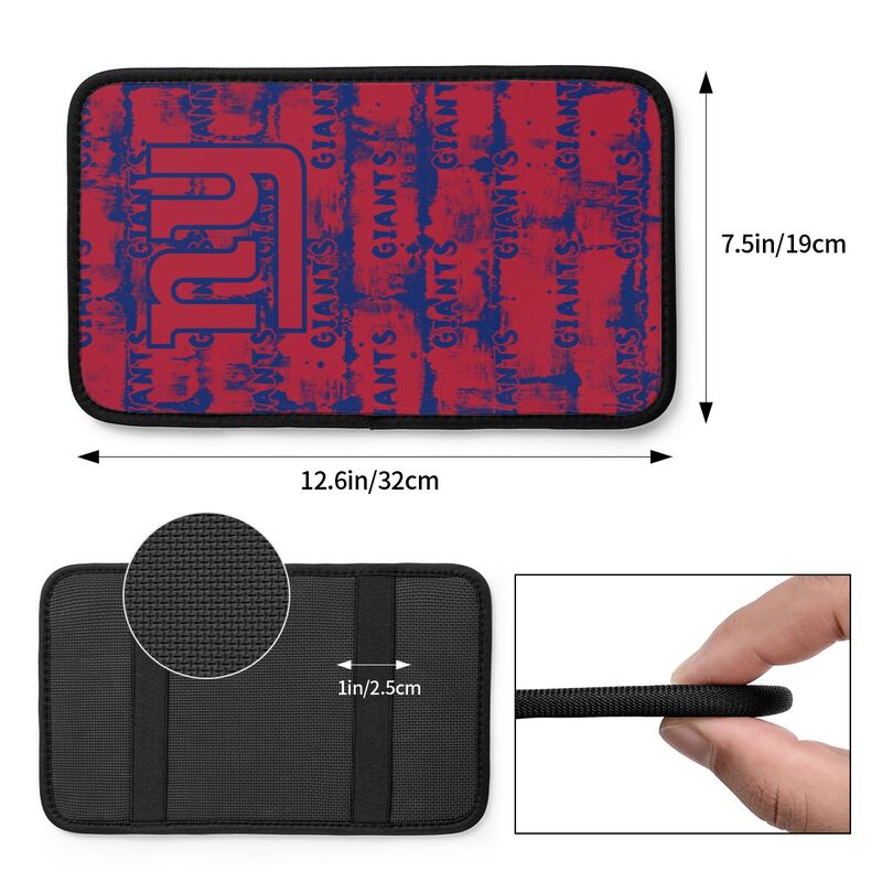 New York Giants print Car armrest box protective cover car center console armrest pad