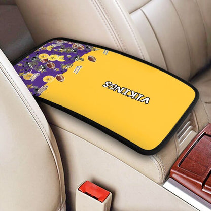 Minnesota Vikings print Car center console armrest pad car armrest protective cover